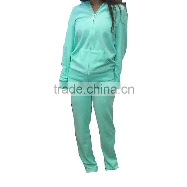2016 China Sports Cheap Fashion Women Wholesale Velour Tracksuits With Hood for Lady photo-4