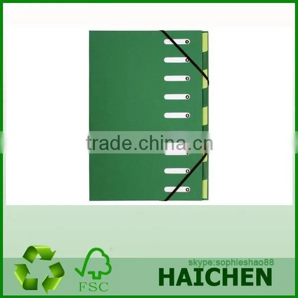 Polypropylene 8 Compartments A4 Multipart File Folder With Flaps and Elastic Straps photo-3