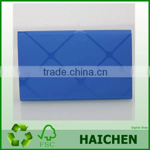 7.09" X 4.41" Haichen13 Pockets Plastic Expanding File Box Document Case Bag for Office (Blue) photo-2