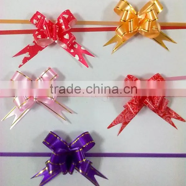 Pre-made Satin Ribbon Pull Bows for Wedding Decoration photo-3