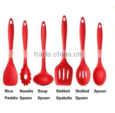 Colorful Standing 6 Piece Nylon Kitchen Utensil Sets Nylon Cooking Utensils Sets photo-2