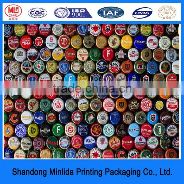 Food Grade Beer Bottle Caps Logo Printed Service