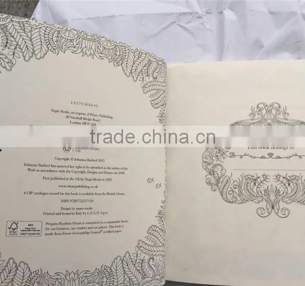 2015 Wholesale New Arrive Hand-painted Secret Garden Series Lost Ocean Adult Coloring Books photo-4