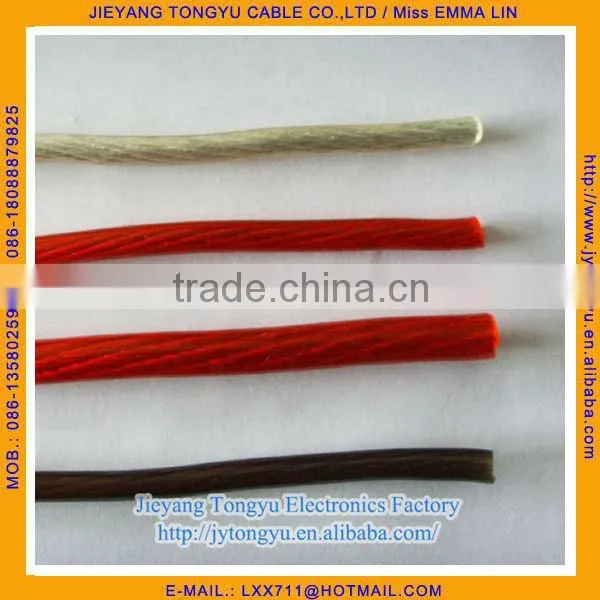 Transparent Power Cable Car Audio Power Wire Flexible Power Cord