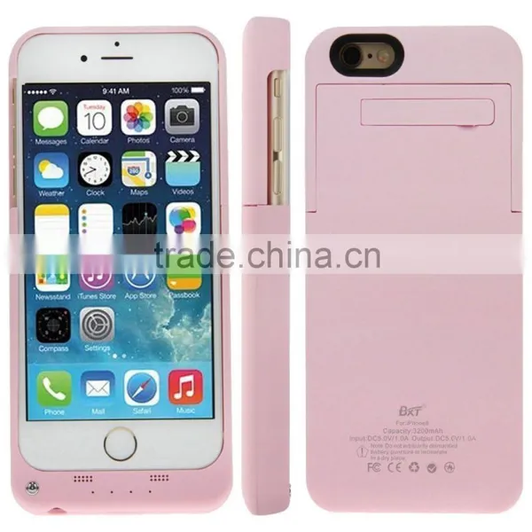 3200mAh External Rechargeable Backup Pack Battery Charger Case For IPhone 6 6s photo-5