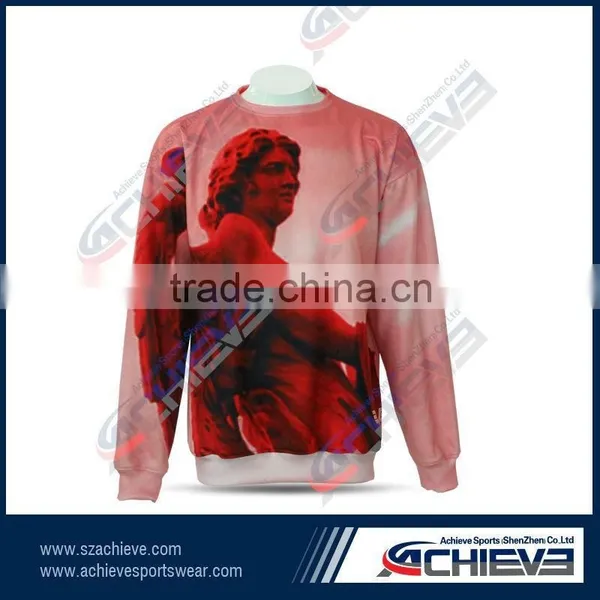 2015 All Over Printed Sweatshirt Custom Sublimation All Over Print Crewneck Sweathirts photo-2