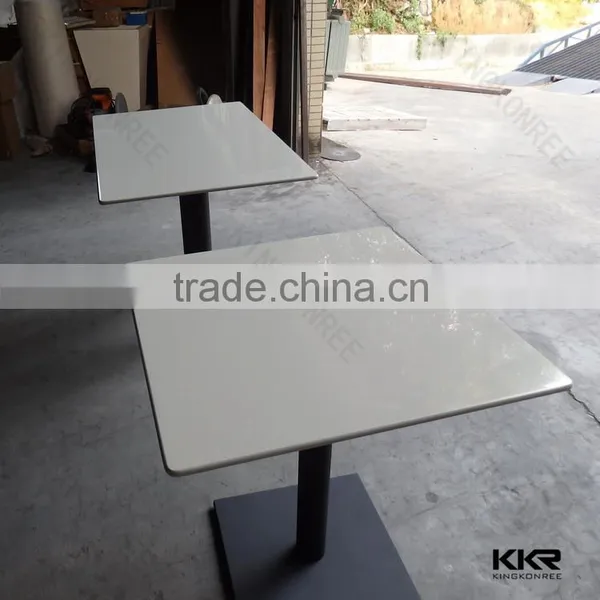 Square Dining Tables Solid Surface Marble Top Dining Table Supplier's Choice photo-2