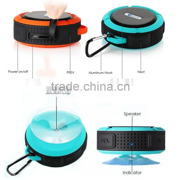 Outdoor and Mini Waterproof Shower Bluetooth Speaker With Suction Cup photo-4