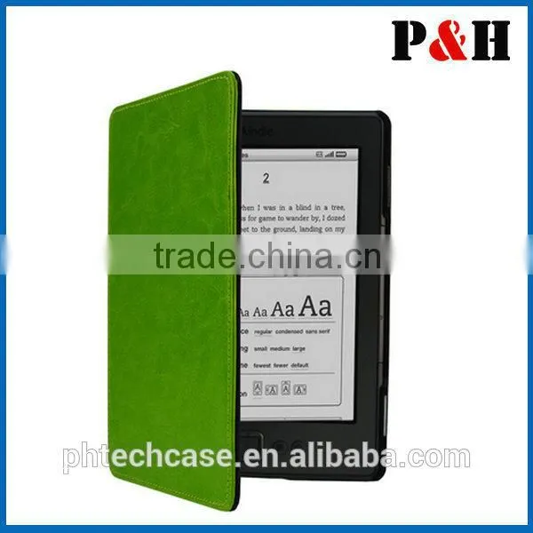 Leather Case Cover Wallet for Amazon Kindle 4, Lagging Leather Case, PU Leather Case photo-6