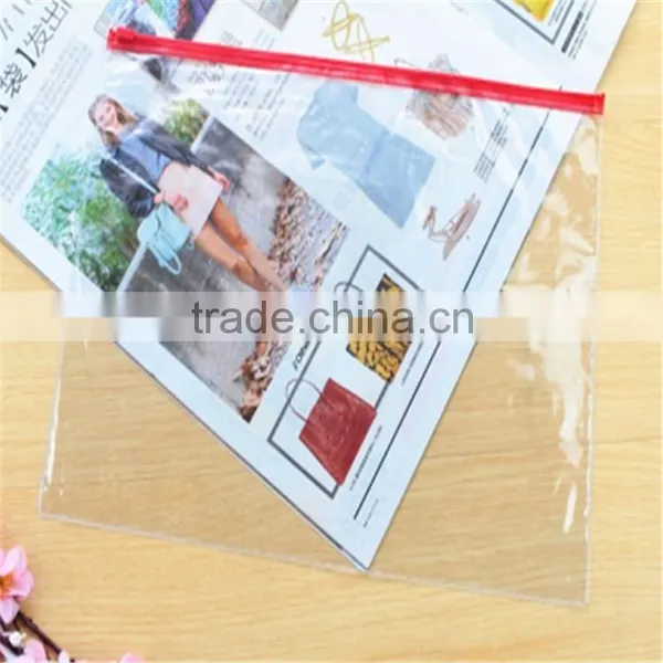 Fashion Affordable Transparent Zipper Cosmetic Bag Free Sample