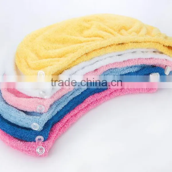 Super Absorbent Plush Microfiber Hair Drying Towel Absorbent SPA Turban photo-3