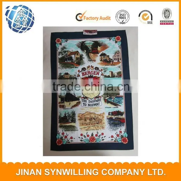 LOGO Printed 100% Cotton Twill Tea Towel Kitchen Towel photo-4