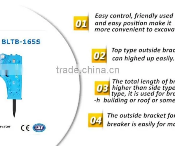 BLTB-165S Rock Mining Breaker, Rock Breaker , Breaker Tool , Mining Breaker, Rock Breaker at the Resonable Price for Excavator photo-2