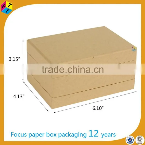 Recycled Brown Kraft Paper Storage Cardboard Boxes photo-2