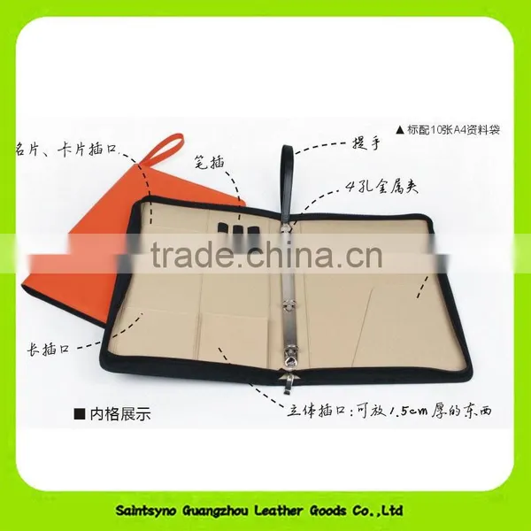 16064 High Quality Leather Presentation File Folders / Leather Expandable File Folder photo-6