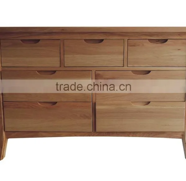 Oak Nature Color 1 Drawer Night Stand for Bedroom Set photo-5