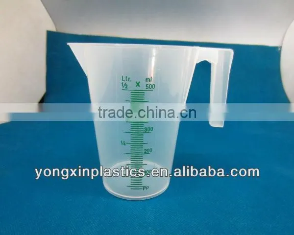 plastic shape measuring cups for lab