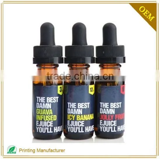 Hot Sale Waterproof Adhesive Labels For E-liquid Bottle photo-2