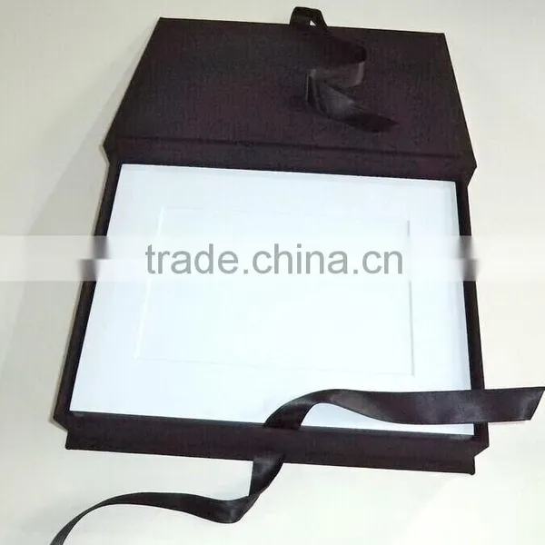 Linen Cardboard Photo Frame Box ( Suit 5x7, 8x10 Photo Mat)