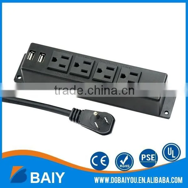High Quality Hot Sale 3 American Plug Wall Mounted Power Outlets Socket photo-6