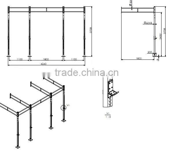 High Quality Gym Training Crossfit Wall Mounted Rack photo-3