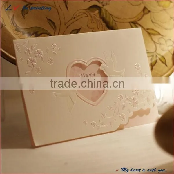The Eternal Love Unique Romantic Love Paper Wedding Card/ Elegant Romantic Wedding Invitation Card photo-5