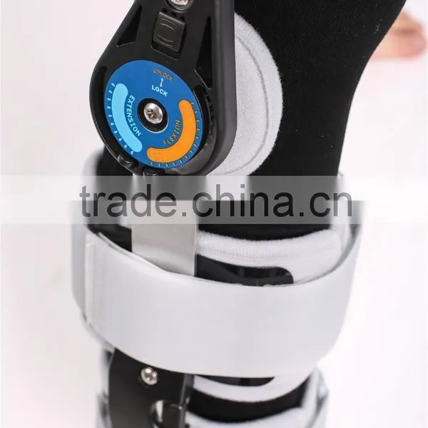 Adjustabe Knee Orthosis Hinged Rom Knee Brace photo-4