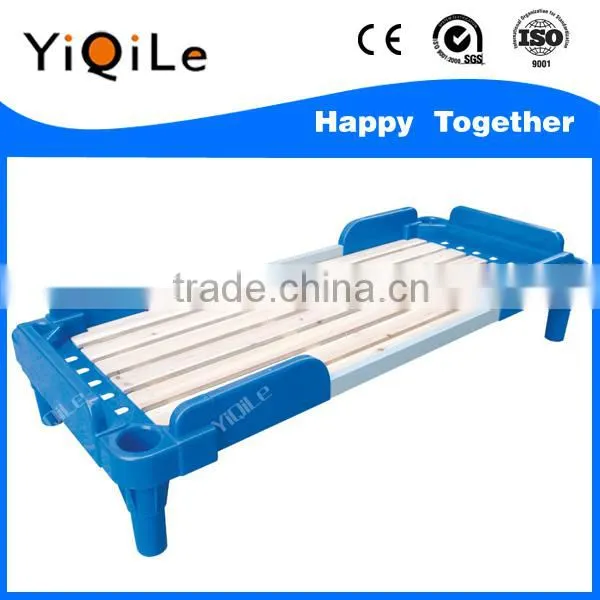 Wholesale Foldable High Quality Cheap Price Plastic Bed for Kids in Kindergarten photo-2