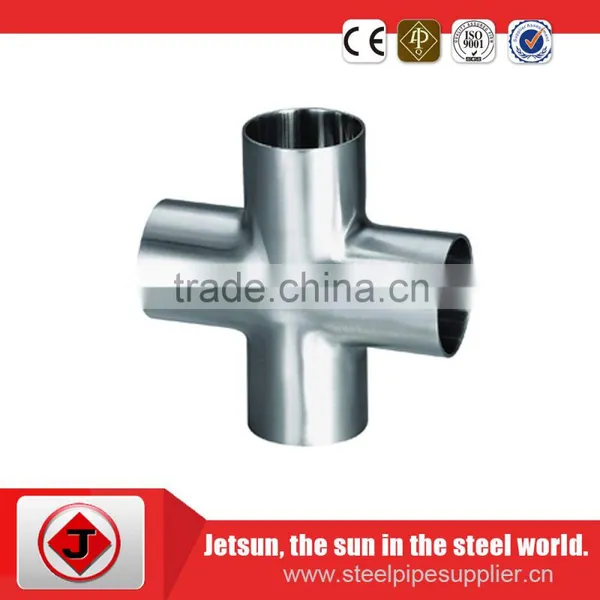 Variously Used Stainless Steel 4-way Cross Pipe Fitting in China photo-2