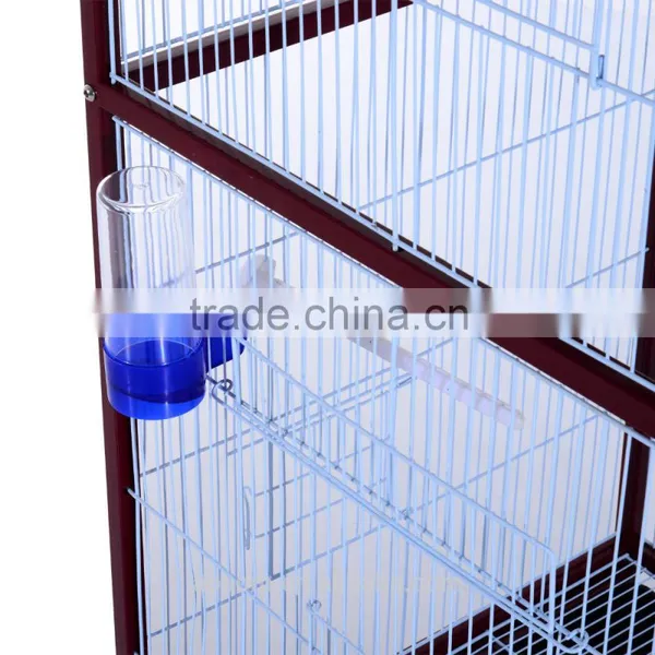 Pawhut Maroon White Metal Parrot Cage photo-4