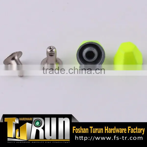 Handbag Parts Two Part Button in Metal Saddlery Rivet photo-2