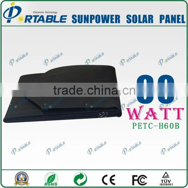 60w Laptop Solar Charger Bag for Camping Hiking Travelling photo-5