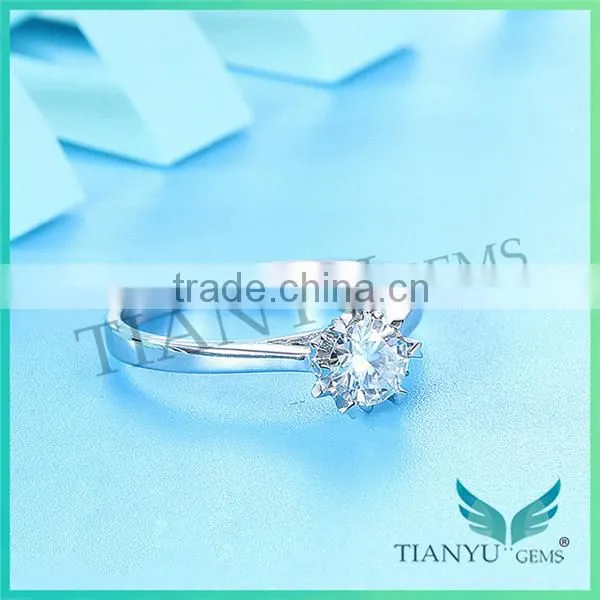 Design Ring for Jewelry Super White Moissanite Diamond Wedding Ring for Women photo-2