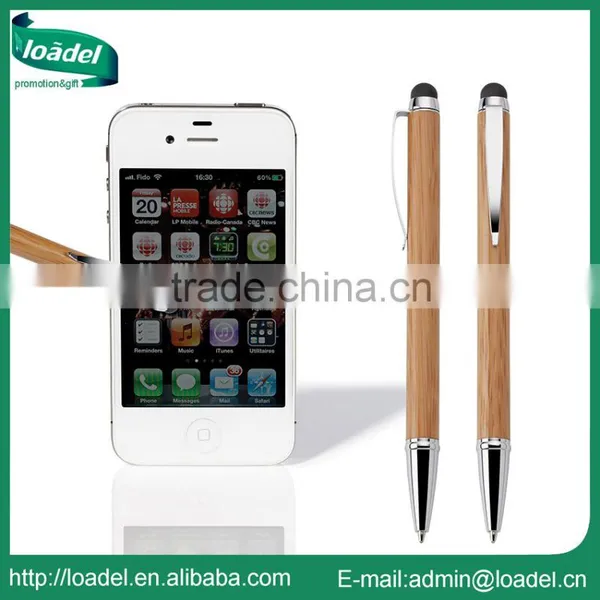Bamboo Touch Pen Metal Promotion Bamboo Pen Touch