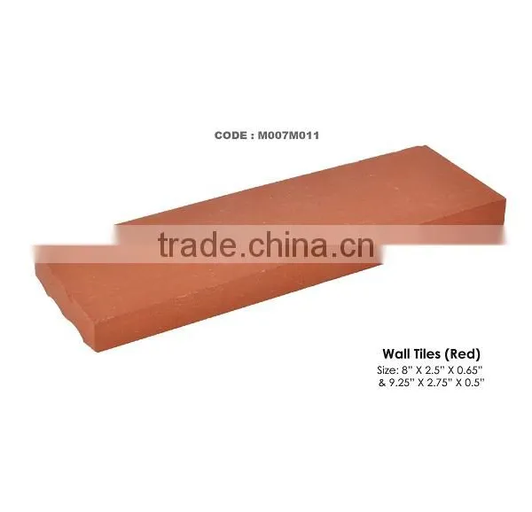 Maintance Free Architectural Clay Wall Tiles CT-5 Red