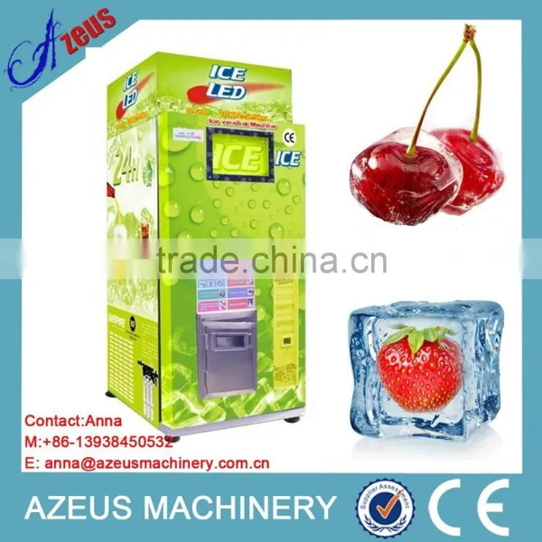 Automatic Coin Operated Ice Vendor for Fresh Fruits and Vegetables
