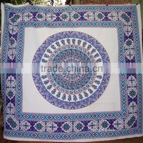 Wholesale Home Decor Wall Hanging Tapestries Cloth Fabric Ombre Indian Mandala Tapestry photo-2