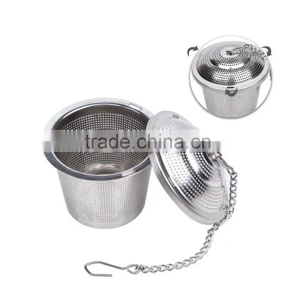 YS Factory Loose Leaf Tea Stainless Steel Strainer (Set of 2) With Tea Scoop and Drip Trays, Medium photo-5