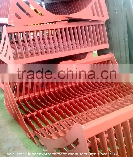 Skid Steer Loader Attachment Rock Bucket photo-4