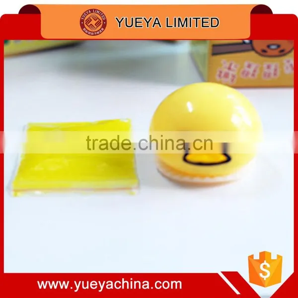 Eco-Friendly Slime for Cute Funny Egg Squeeze Toys Suction Back Vomit Yolk Ball