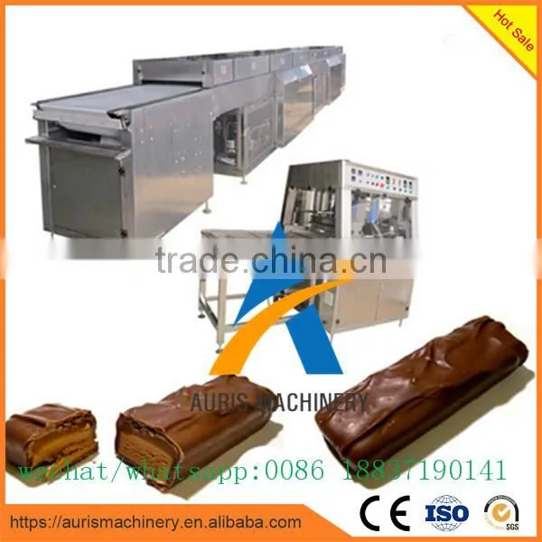 China Supplier 400 mm Chocolate Enrobing Machine Cookies Chocolate Coating Machine With 14 m Cooling Tunnel photo-2