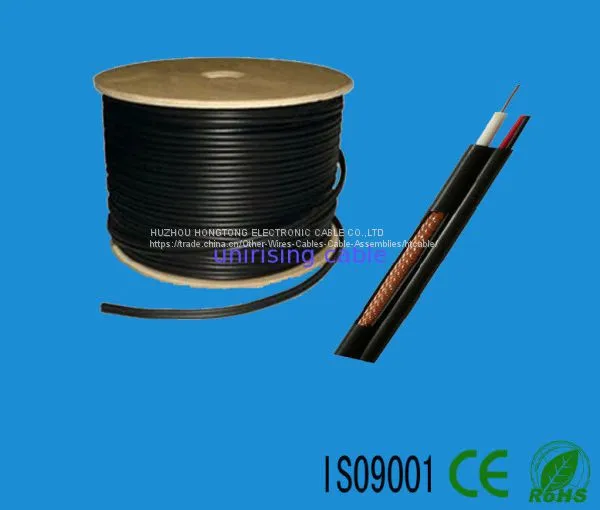Cable coaxial de alimentación RG59 de 75 ohmios profesional siamés photo-3