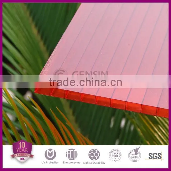 Gensin 6mm/8mm/10mm/12mm/16mm Polycarbonate 3-wall Sheet/ pc Greenhouse Sheet/roofing Sheet photo-3