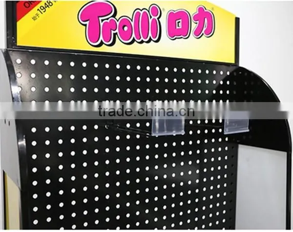 Free-Standing Supermarket Metal Display Rack Metal Peg Board photo-3