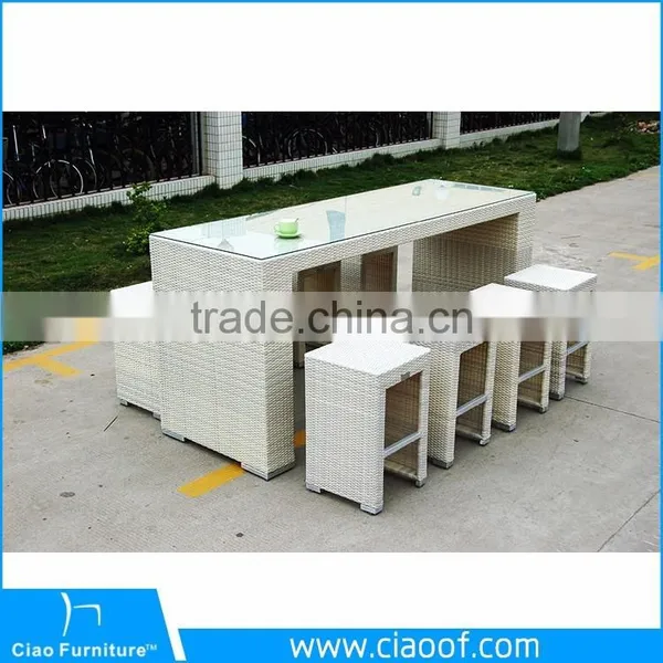 Great Durability Factory Directly Wicker Pub Bar Furniture Set photo-3