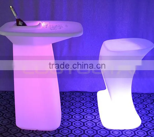 Led High Stool Bar Chair Remote Control 16 Color Change Led Chair/led Bar Stool photo-5