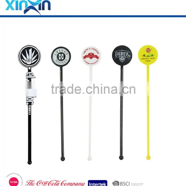 Plastic Swizzle Sticks, Round Head Cocktail Stirrer, Plastic Muddler photo-2