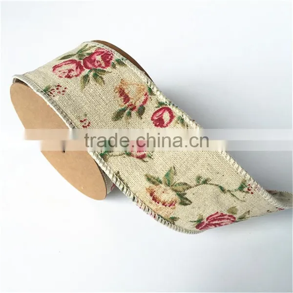 China Wholesale New Design Cotton Linen Ribbon photo-2