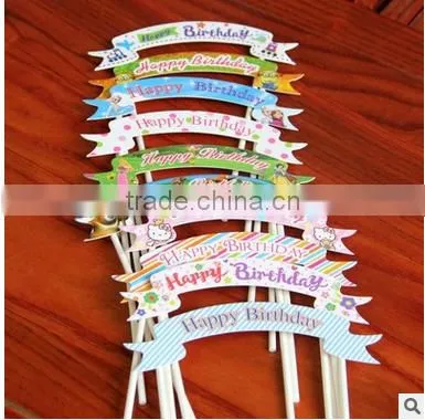 Popular Recycled Happy Birthday Cake Topper photo-2