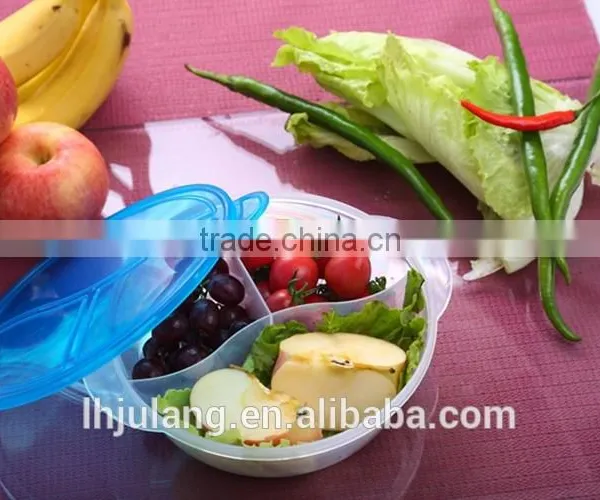 BPA-Free Plastic Lunch Box With 3 Compartments photo-2